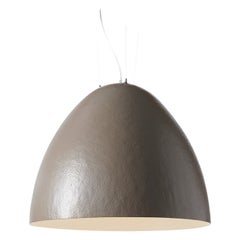 Lampada a sospensione grande Plume Beige Grey di Giò Colonna Romano