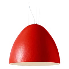 Lámpara colgante pequeña Rubine Red Plume de Giò Colonna Romano