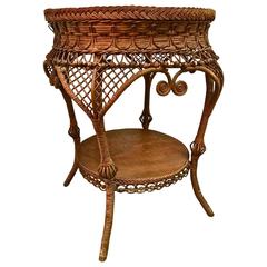 Heywood Wakefield Cane Table