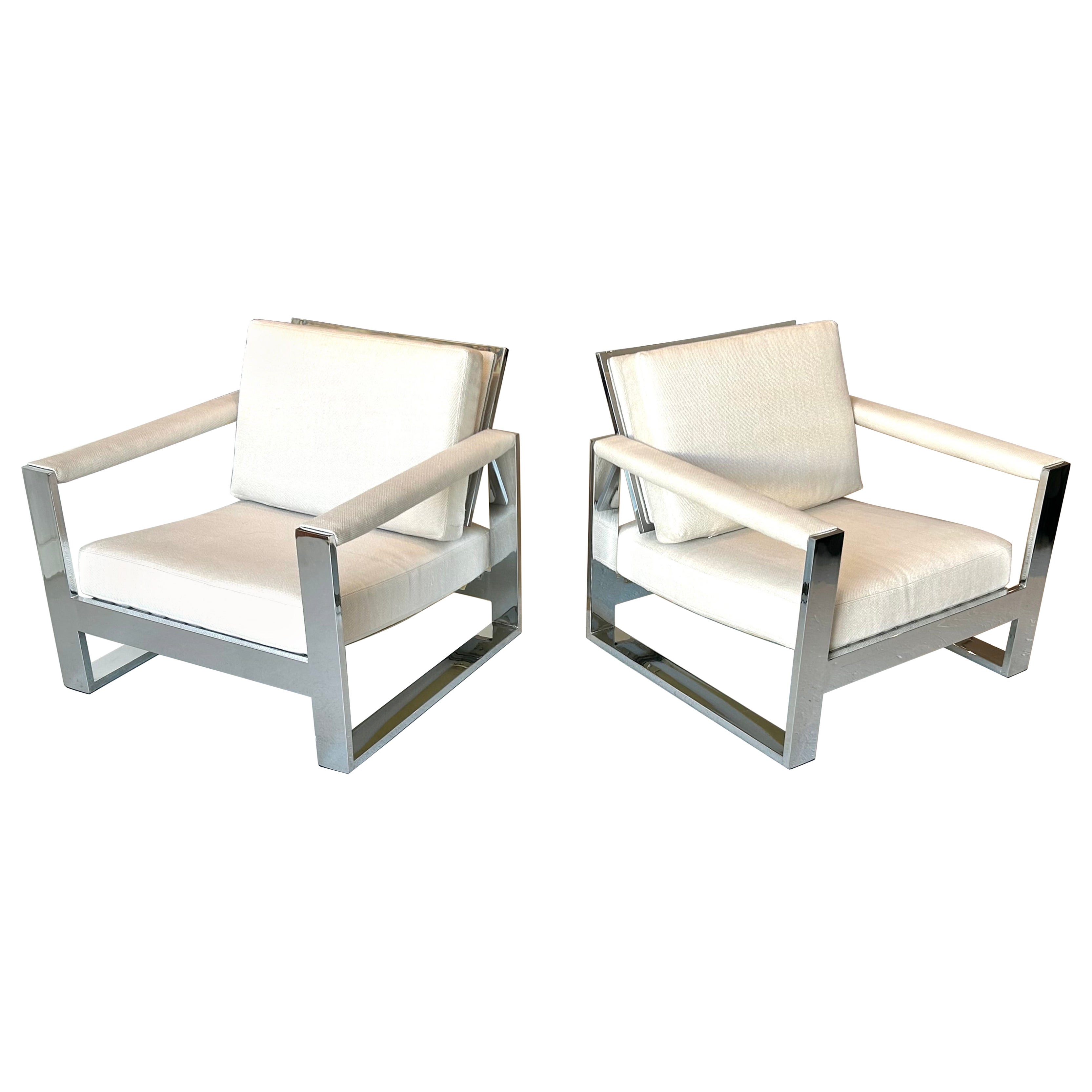 Pair of Lounge Chairs by Milo Baughman