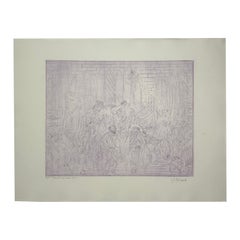 Joseph A. Pecsenke - Commedia Dell'Arte XXV-A Etching