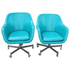 Pair of Ward Bennett Office Chairs