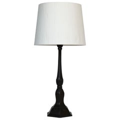 Lámpara de mesa Diskometal alta de Just Andersen, años 20, Dinamarca
