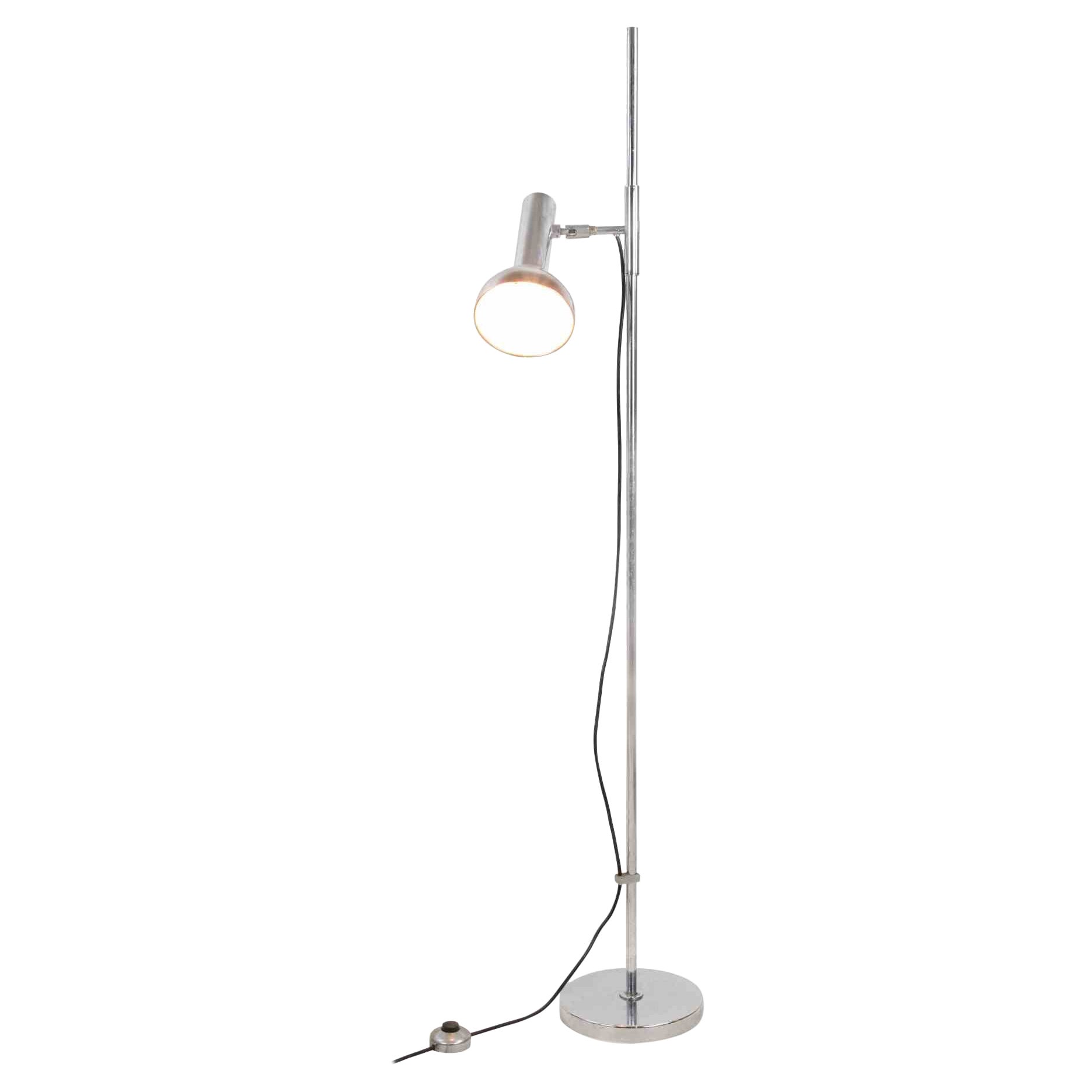 Lampe chromée attribuée à Gino Sarfatti, Italie, 1970 en vente