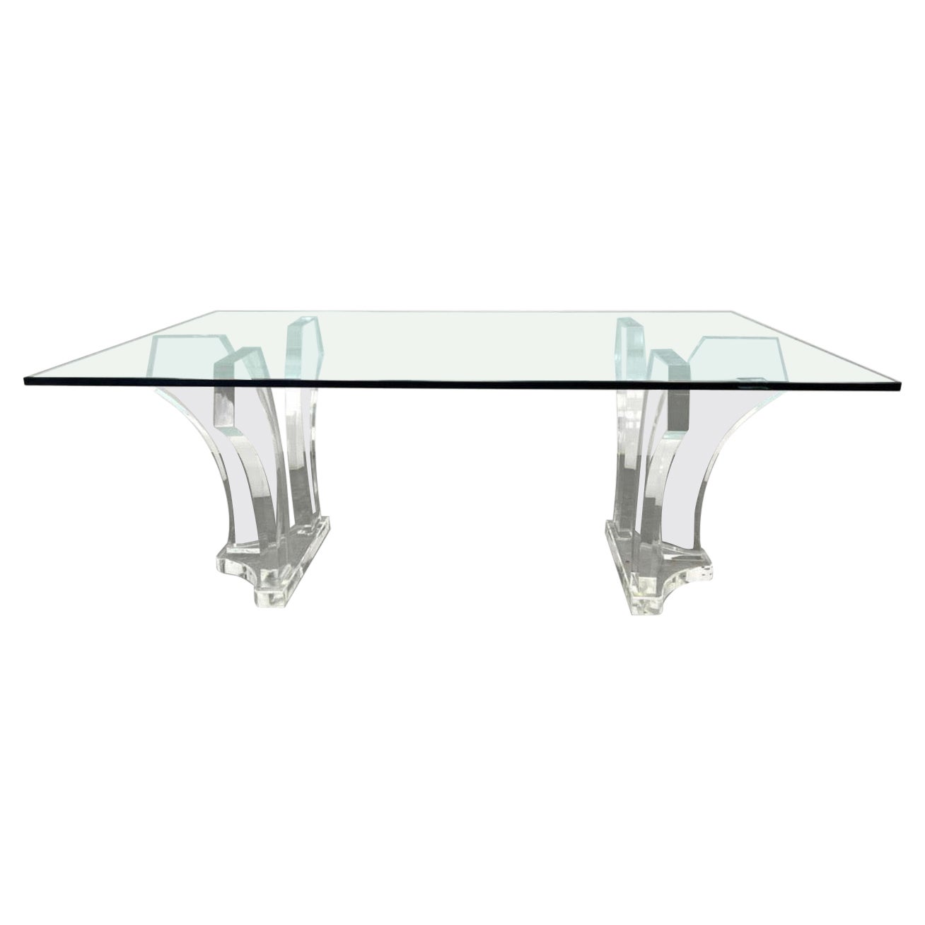Mesa de comedor Lucite de Jeffrey Bigelow