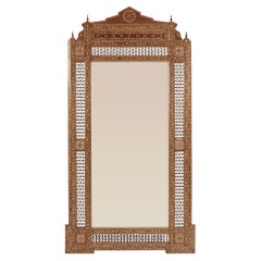 Grand Syrian Bone Inlay Mirror