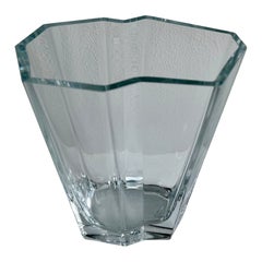 Large Pinja Crystal Vase by Tapio Wirkkala for Iittala, Finland, 1988