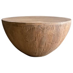 Round Reclaimed Wood Coffee Table