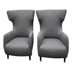 Pair of wingback chairs designed by Sean Dare
