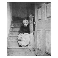 'Marilyn on the Stairs' 1956 yellow plate photograph by Milton H. Greene