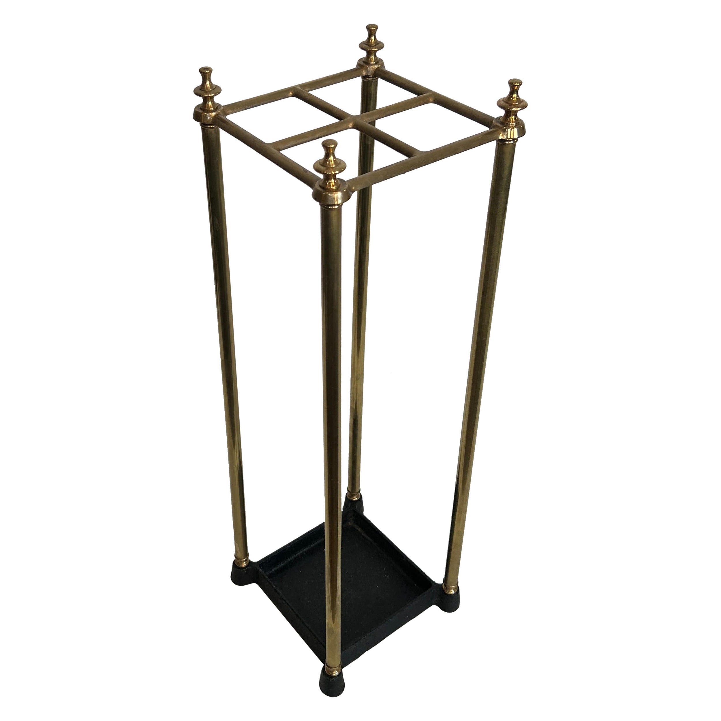 Square Brass Umbrella Stand