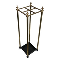 Square Brass Umbrella Stand