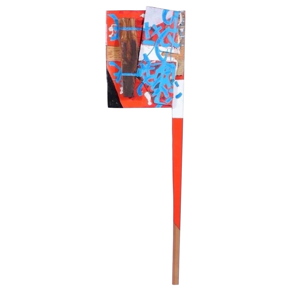 Cordy Ryman New York Red Leg Painted Wood Assemblage Sculpture 2001