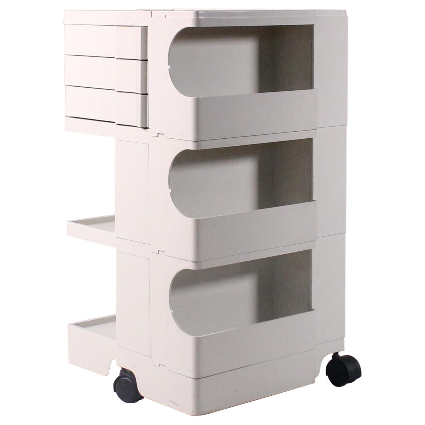 Boby white trolley, Joe Colombo, Bieffeplast