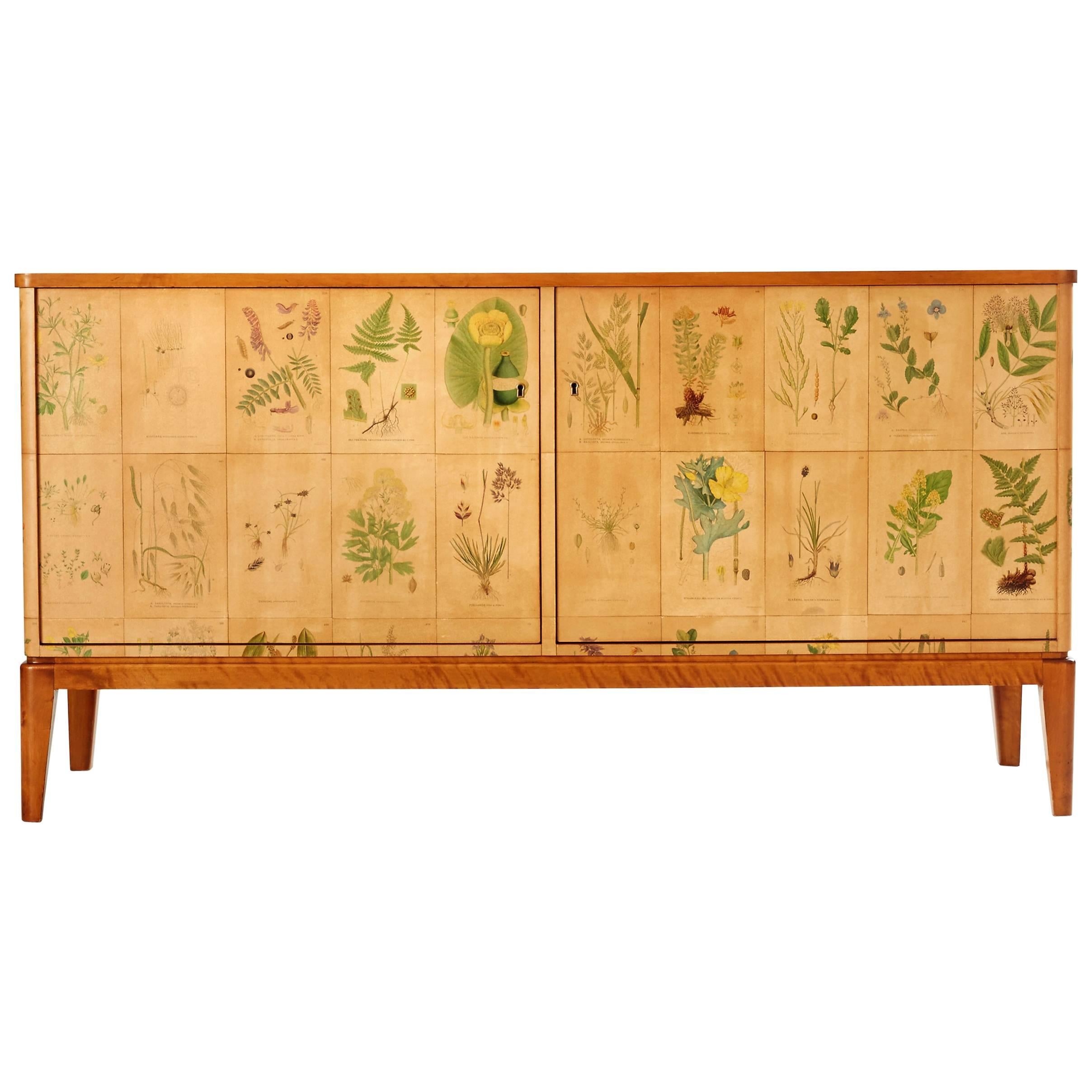 Cabinet with Flora Decor from C.A. Lindman's Nordens Flora
