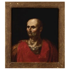 Important portrait de l'empereur Vespasian, école italienne, 17e siècle