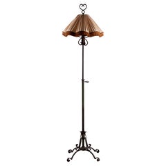Finnish 1930's wrought iron floor lamp