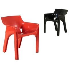 Two 
Gaudì
 Chairs by Magistretti for Artemide Molded Plastic Material 1970s