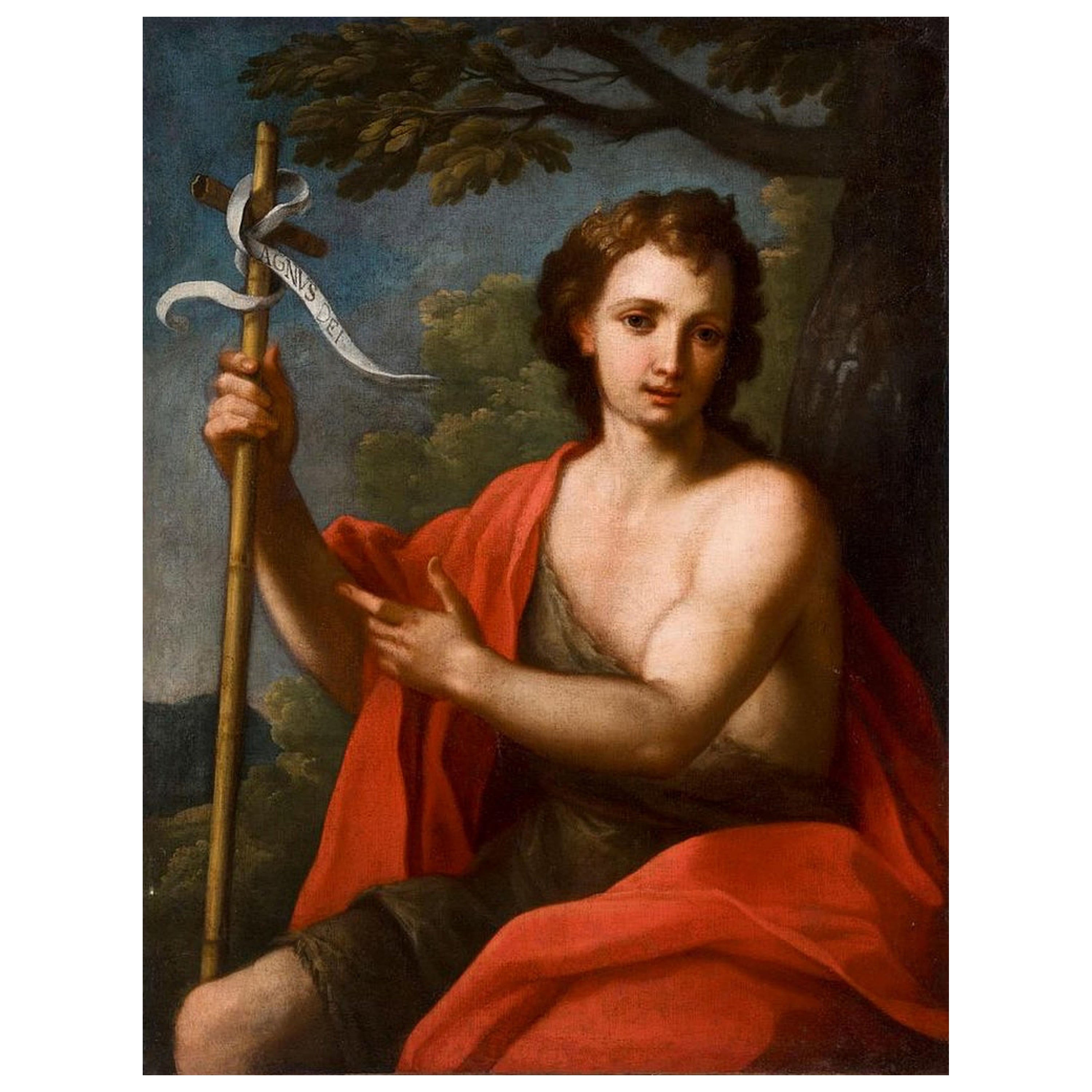 Pietro Bianchi (Rome 1694-1740) attributed Saint John the Baptist in the Desert