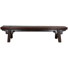 Classic Large 19th Century Temple Bench