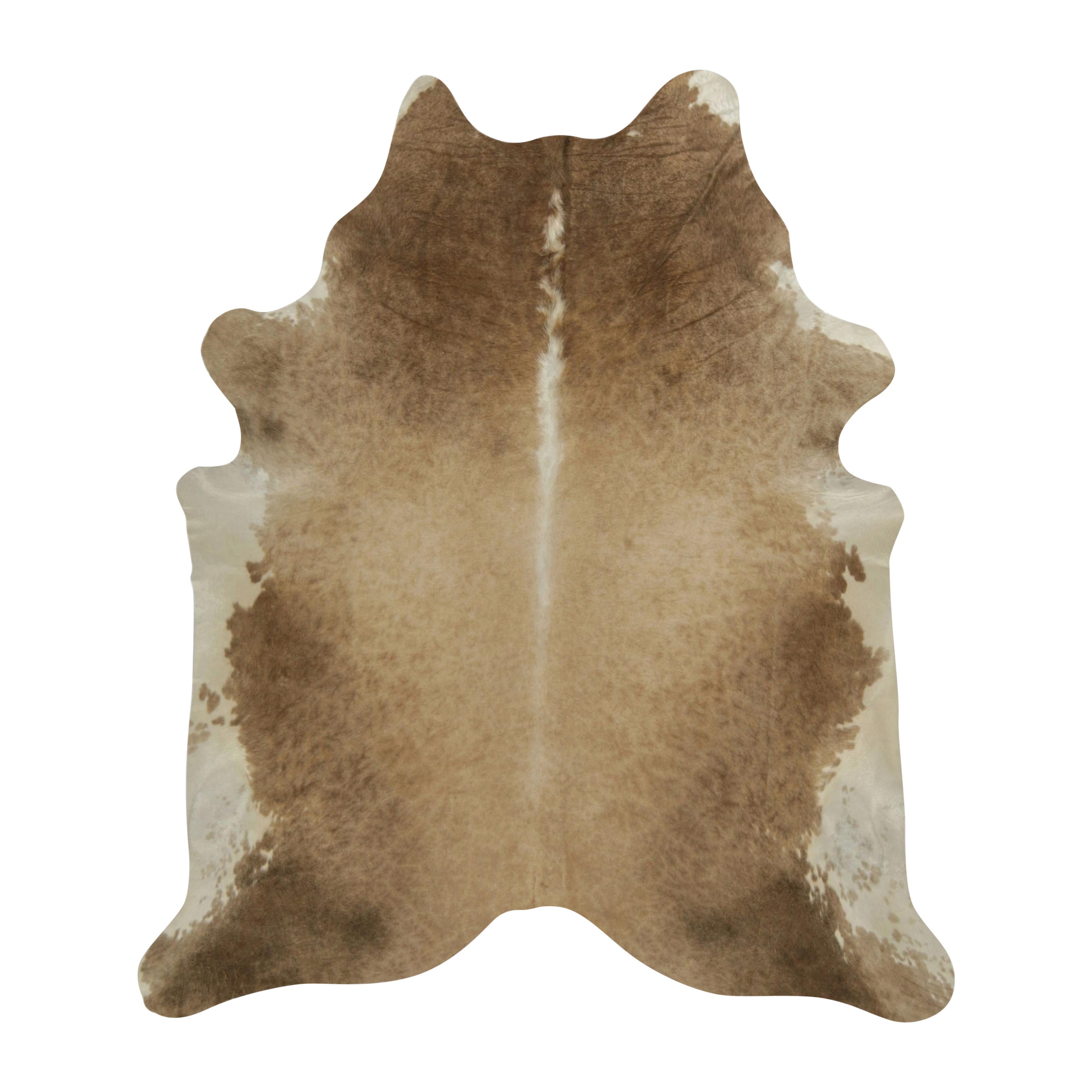 Rug & Kilim’s Extra Large Cowhide Rug in Beige-Brown and Cream Tones