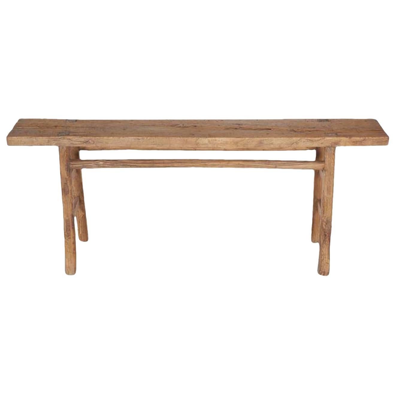 Very Narrow Antique Farm Table