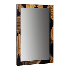 Geometry Mirror, in Ebonized Sikomoro Wood, Handcrafted in Portugal by Duistt