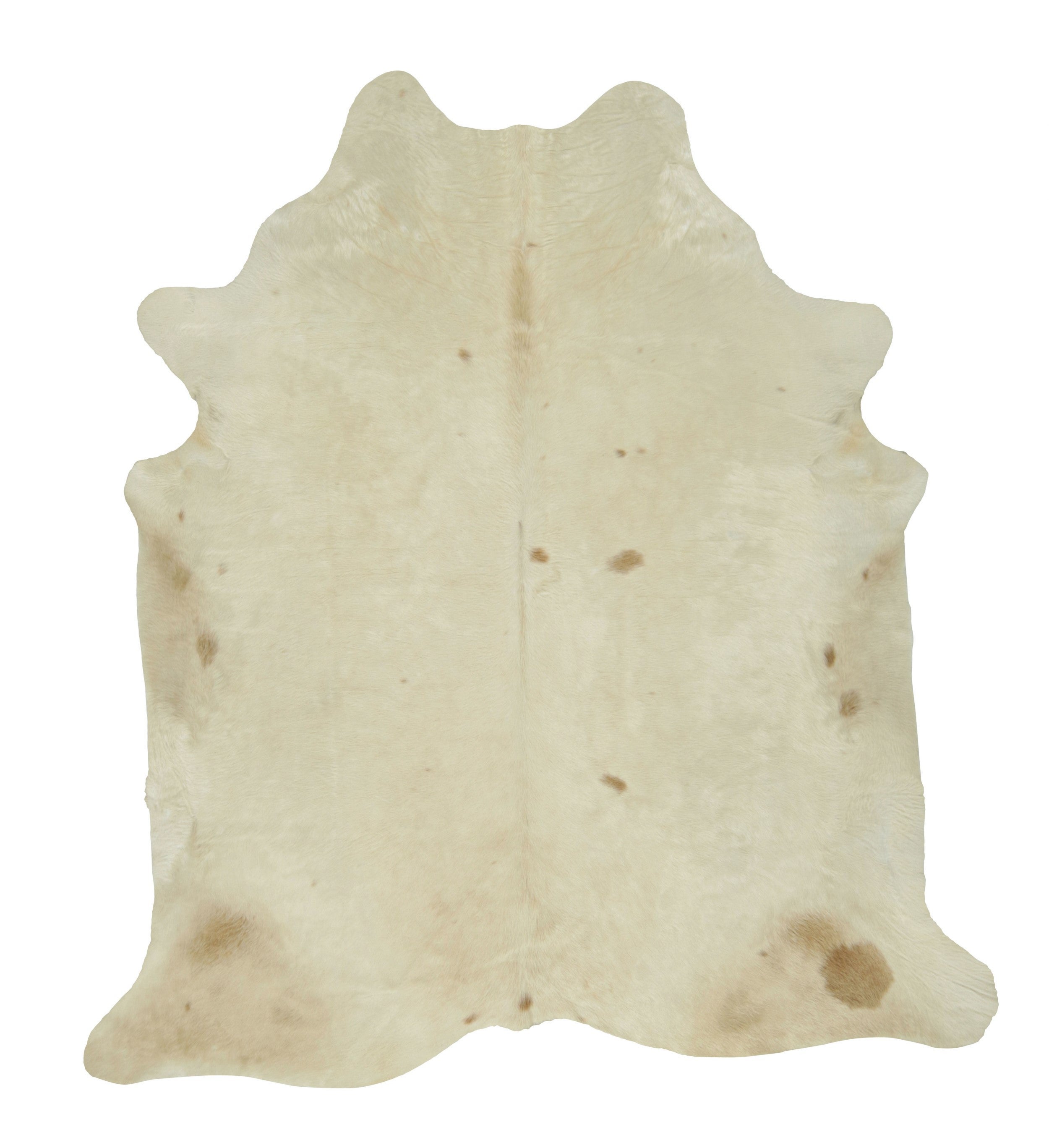 Rug & Kilim’s Extra Large Cowhide Rug in Beige, White and Cream Tones