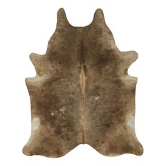 Rug & Kilim’s Extra Large Cowhide Rug in Brown and White Tones