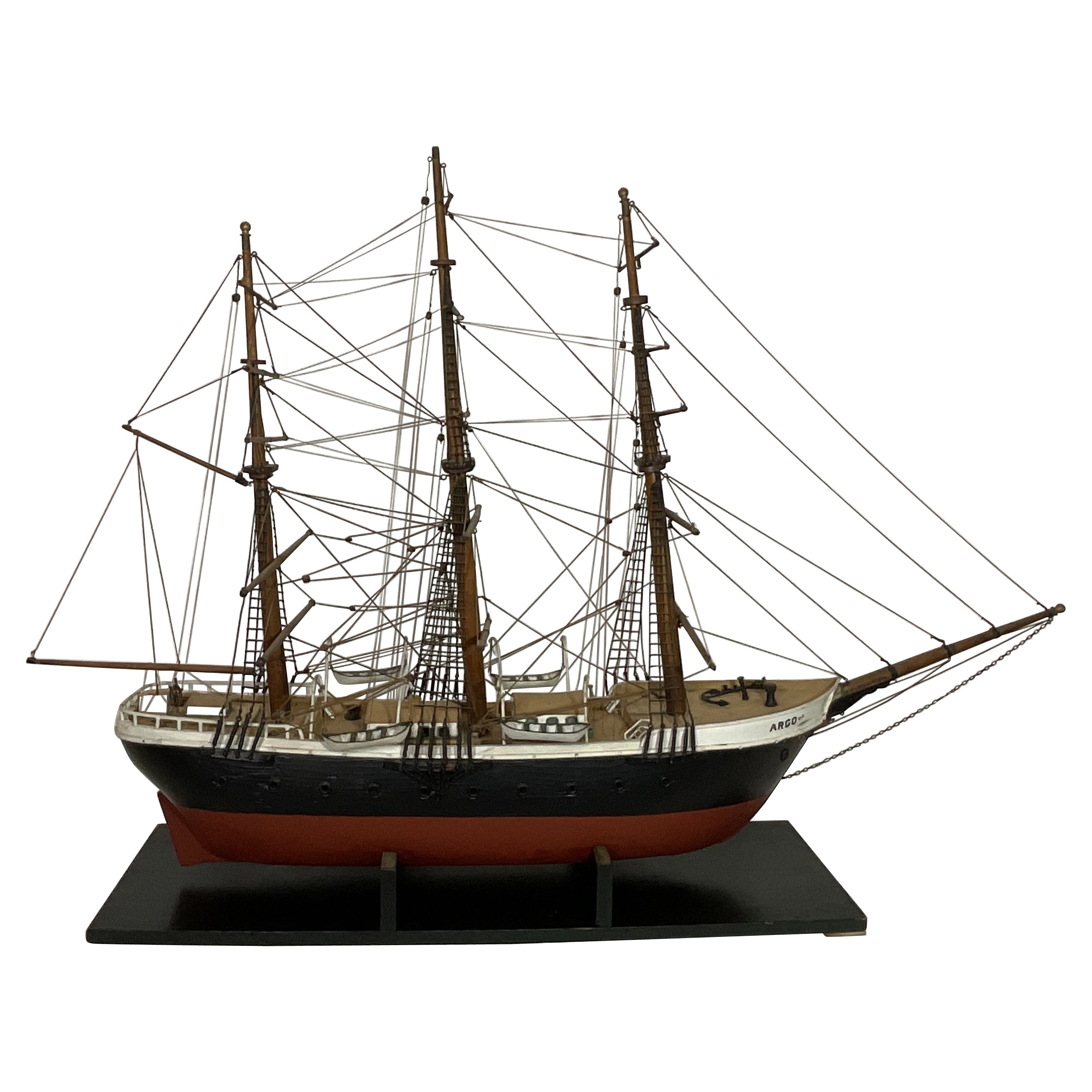 Antico modello della nave a vela Argo