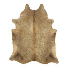 Rug & Kilim’s Extra Large Cowhide Rug in Beige-Brown and Cream Tones