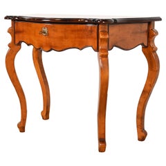 Used Baker Furniture Italian Provincial Louis XV Carved Maple Console or Entry Table