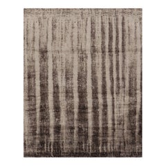 Rug & Kilim's Modernity Rug with Beige-Brown Abstract Patterns (tapis moderne aux motifs abstraits beige et marron)