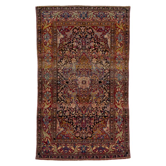 Antique Persian Kerman Rug with Polychromatic Floral Patterns by Rug ...