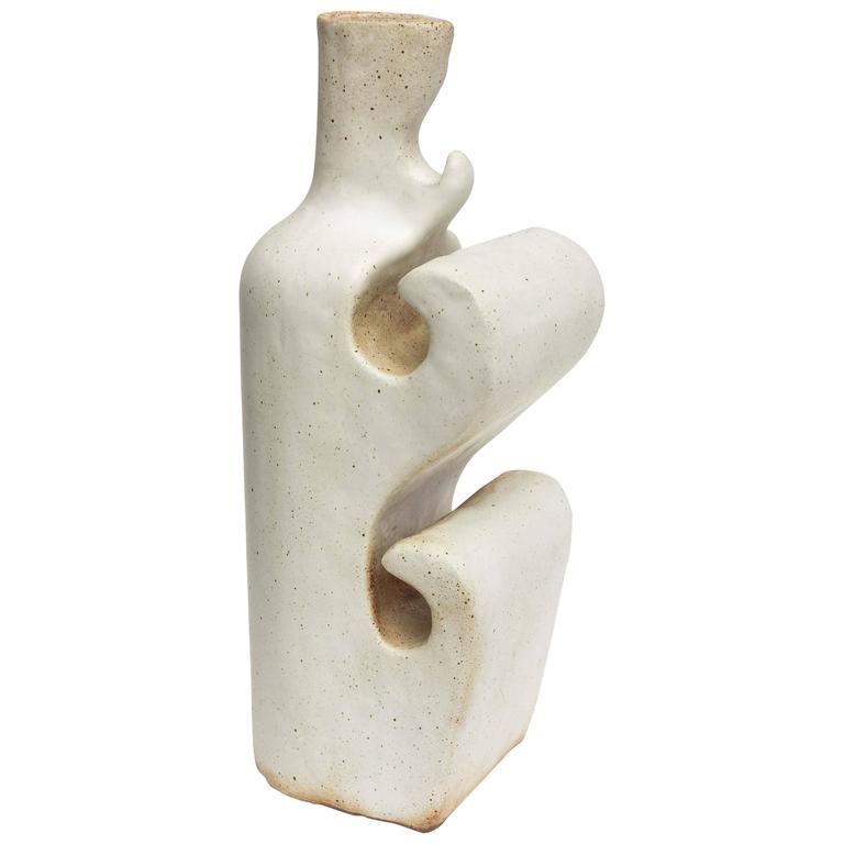 American Modern Ceramic Vase/Sculpture, Daric Harvie For Sale at 1stDibs