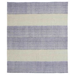 Persische Kelim-Teppiche Circa 1990 - Wolle Blau Elfenbein Design - 89030