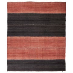 Tapis Kilim Persan Circa 1990 - Laine Brown Red Design - 89031