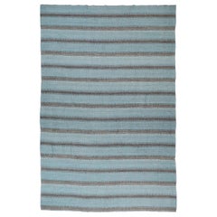 Rugs Kilim Persans Circa 1990 - Laine Bleu Brown Design - 89062