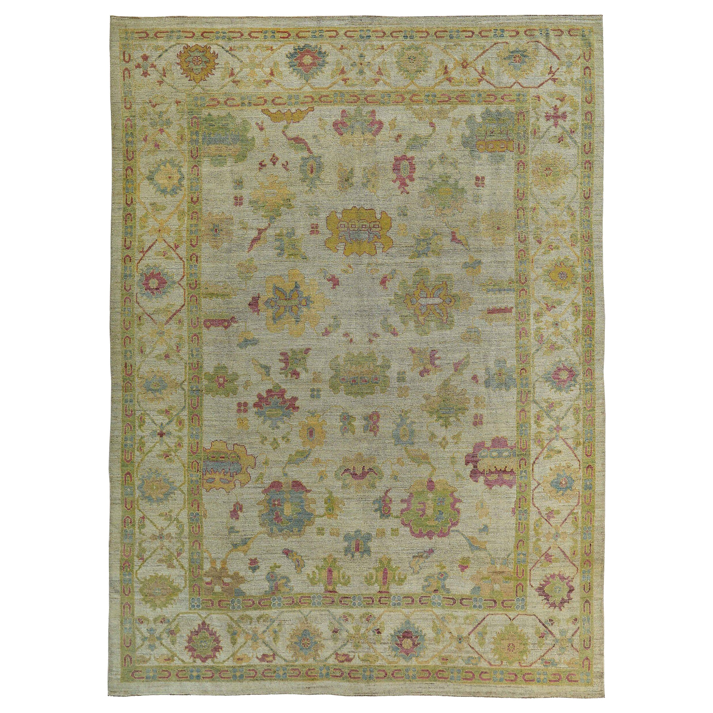 Tappeti Persian Rose Collection'S Circa 1990 - Lana Verde Avorio Purpel - 89081