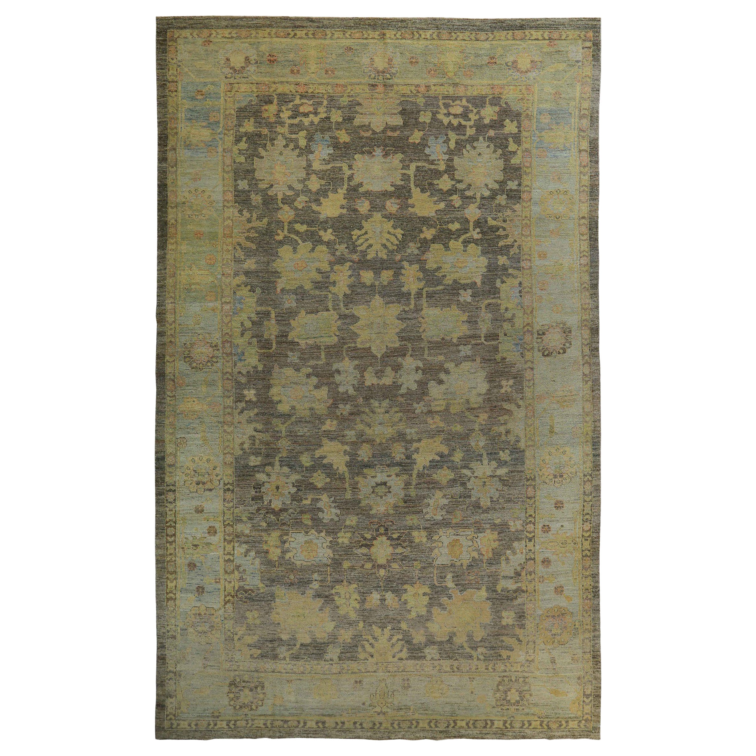 Tappeto Persian Rose Collection's Over Size Circa 1990 - Lana Blu Marrone - 89087