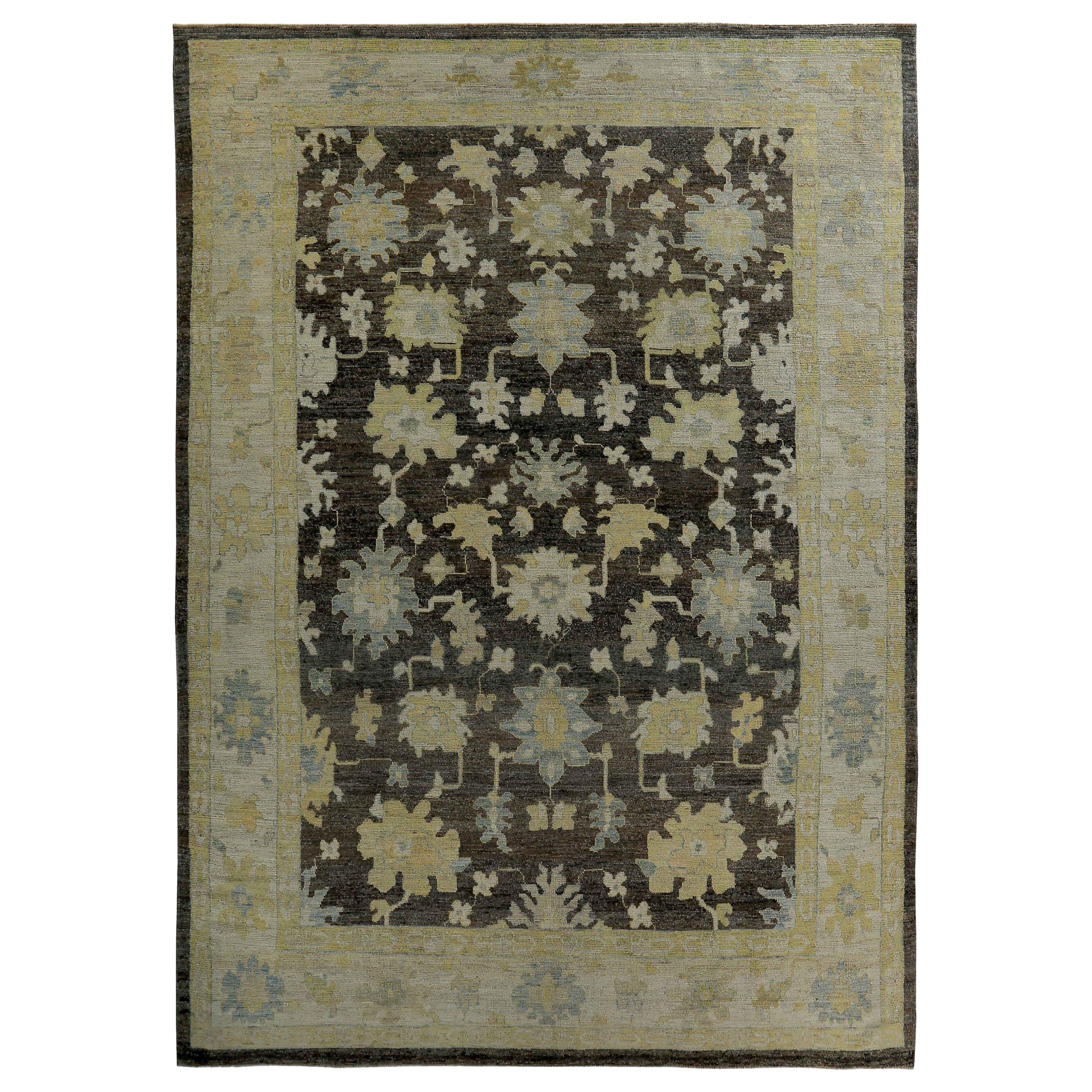 Tappeto Persian Rose Collection's Over Size Circa 1990 - Lana Marrone Verde - 89089