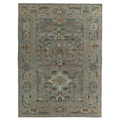 Persische Sultanabad-Teppiche Circa 1990 - Wolle Grau Elfenbein Design - 89090