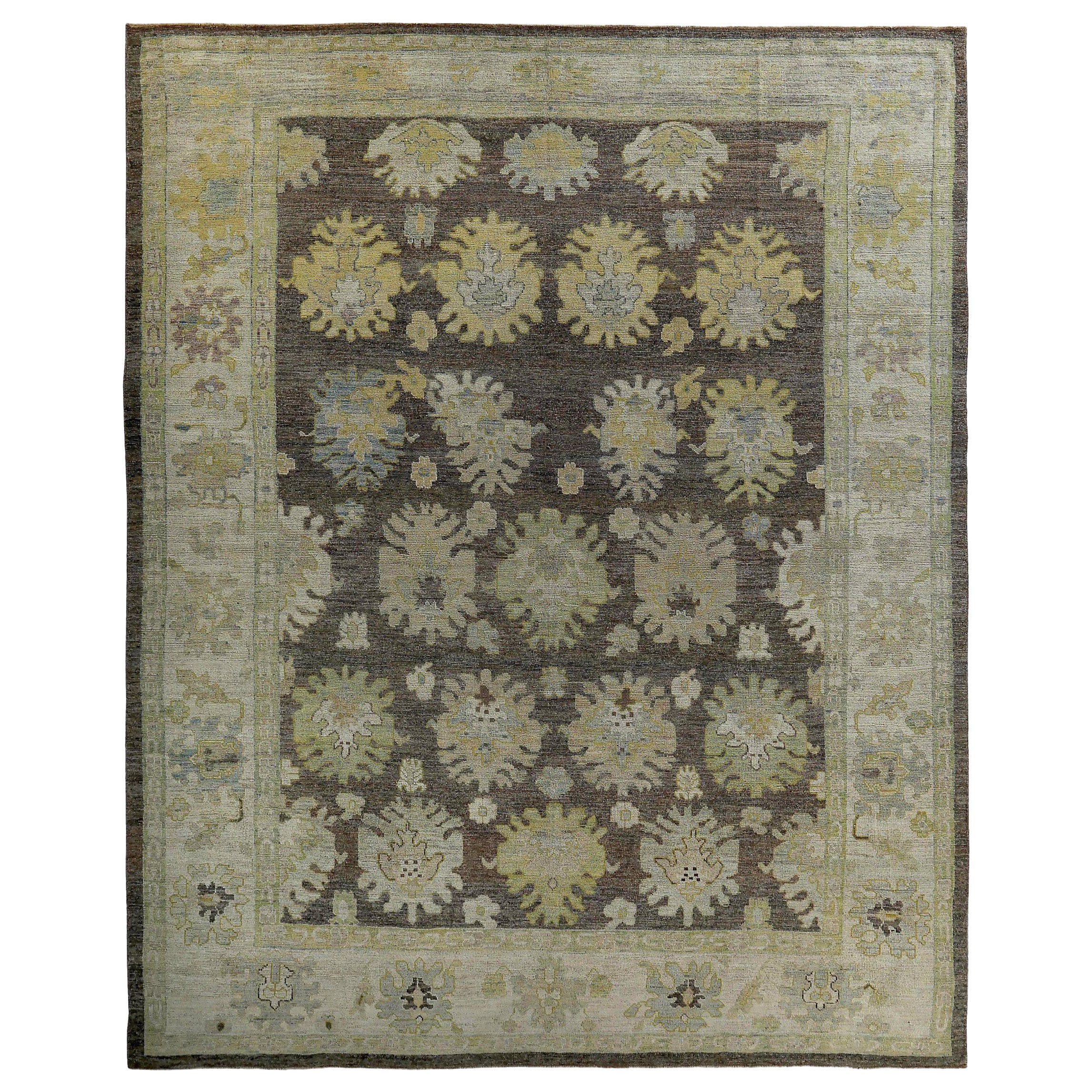 Tappeto Persian Rose Collection'S di dimensioni maggiori, circa 1990 - Lana Marrone Verde - 89109