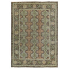 Alfombra Persa Rose Collection Over Size Circa 1990 - Lana Marrón Verde Rosa - 89134