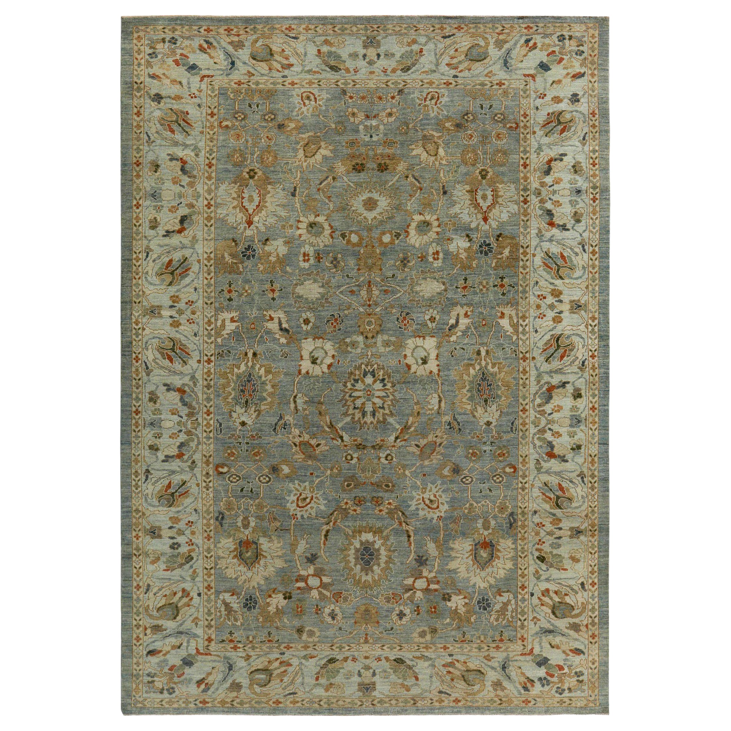 Persische Sultanabad Teppiche Circa 1990 - Wolle Braun Grau Elfenbein Design - 89125