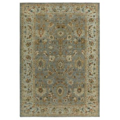 Persische Sultanabad Teppiche Circa 1990 - Wolle Braun Grau Elfenbein Design - 89125