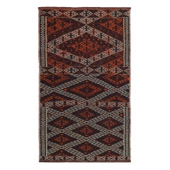 Rug & Kilim persiano del 1910 - Lana marrone avorio arancione - 89194