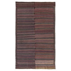 Rugs Kilim Persans Circa 1910 - Laine Bleu Brown Red Design - 89200
