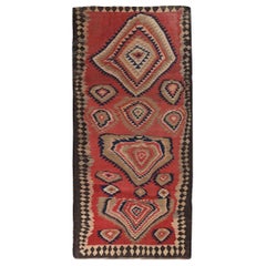 Rug & Kilim Persan Circa 1990 - Laine Brown Ivory Red Design - 89216