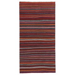 Rug Kilim Persan Circa 1910 - Laine Brown Orange Rouge Design/One - 89328